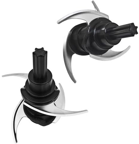 Replacement Stacked Blade for Ninja Food Chopper Express Chop 16oz Chopping Bowl (2 Pack)