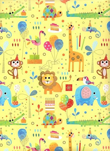 ARKRAFT Geschenkpapier Set 3 Blatt XXL 90 x 65 cm Kunststofffreie Verpackung Papier FSC (18-9335)