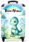 NoBoringSuitcases.com Kinderkoffer, Reisekoffer Personalisiert, Kinderkoffer Jungen, Koffer Kinder, Koffer Kinder Jungen, Kindertrolley Jungen, Handgepäck Koffer 55x40x20 cm (Dino - Grün-Blau)