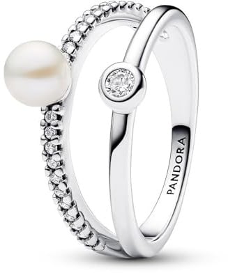 PANDORA Sterling silver Mixed stone White 193145C01