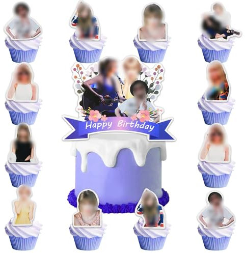 25 Pcs Girls Cake Toppers, Cake Decorations Party Decorations Birthday Cake Topper Kid Birthday Cake Decorations Birthday Party Decorations for Girls Boys Children Kids