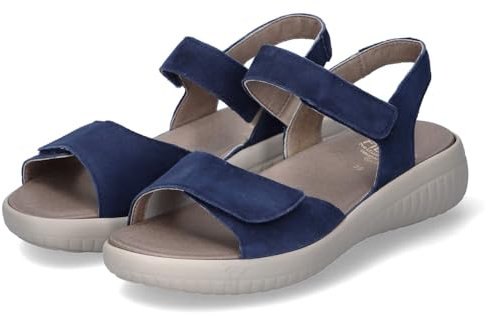 Fidelio Damen Sandalen/Sandaletten Blau Rauleder, Größe:39, Farbauswahl:blau