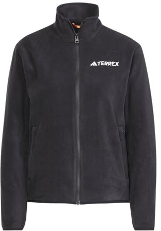 adidas Donna Terrex Multi Essentials Full Zip Fleece Jacket, Black, XS
