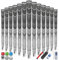 Gowolf Golf Grips Cord Rubber Multi-compound Golf Driver Irons Club Choose 13 Grips with 15pcs Tapes or 13 Grips with Full Kits (Gray（13 grips with kit), Midsize)