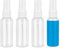 4 Stück 50ml Sprühflasche Klein Zerstäuber Sprühflasche Mini Sprühflasche Tragbares Kunststoff Spray Bottle für Füllen von Parfüm Alkohol Pflegeflüssigkeit und Kosmetika in Familienreisen