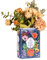 suruim Buchförmige Keramikvase für Blumen, Buchblumenvase für Heimdekoration, niedliche Bücherregal-Dekoration, Geschenk für Buchliebhaber, einzigartiger Akzent für Zuhause/Schlafzimmer/Büro (B)