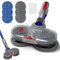 ZOBMIO Tête de Vadrouille Electrique pour Dyson V7 / V8 / V10 / V11 / V15 Aspirateur, Sol électrique avec Réservoir d'eau Amovible et 6 Vadrouilles Lavables