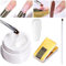 Clear Nail Extension Kit - Solid Builder Nail Gel - Transparent Builder Gel for Nails - Nail Builder Gel Extension Nail Kit - Nail Sculpture Gel Extension Strengthening Nail Decoration for Beginners