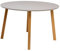 POSNORD Runder Couchtisch 80 cm für Wohnzimmer - Beistelltisch aus MDF mit Buchenholzbeinen - Skandinavischer Kaffeetisch mit Lackierter Oberfläche Beige