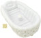 Bañera para bebé, bañera hinchable para bebés con bomba incorporada, antideslizante, cómoda, mini piscina de aire, juego de bañera portátil para viajes de 2 a 5 años (estilo oliva)