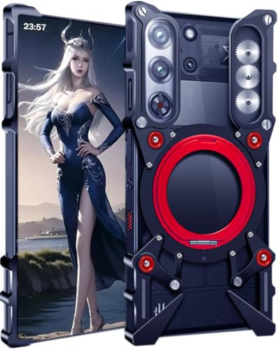 SNOWtreeAA Funda de Metal Creativa para ZTE Nubia REDMAGIC 10 Pro 5G. Red Magic 10 Pro+ Carcasa/Caja del Teléfono Móvil del Juego