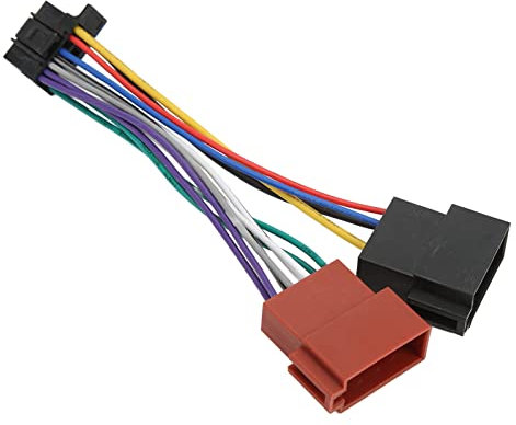 Radio ISO Harness Connector, Wiring Harness Adapter, Highly Suitability Replacement for for Sony New with Pre-Stripped Treatment for Quick Install At Car Radio, Premium ABS