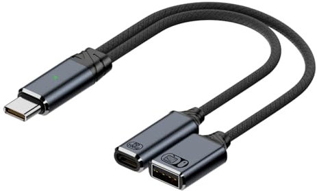 IVIVTOR Adattatore Usb c - OTG Splitter Cavo 2.0 con PD 100w Ricarica Rapida Per Laptop Tablet E Telefono
