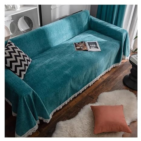 JBJYGSG Four Seasons Einfaches Quasten-Sofa-Handtuch, Chenille-Sofa-Decke, Anti-Katzen-Kratzschutz, Ledersofa-Kissen Für Wohnzimmer(1,180x230cm)