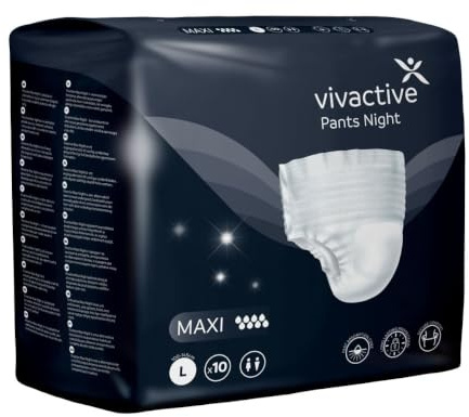 Vivactive Pants Night Maxi Large (2300ml) 10 Pack
