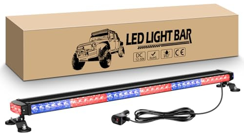 RIGIDON 38 Zoll 78 leds Arbeitsscheinwerfer Bar mit magnetfuß, 12V 24V Wasserdicht Rot Blau Led Lichtleiste Lichtbalken für Auto SUV Offroad ATV LKW KFZ Traktor Fahrzeuge 4x4