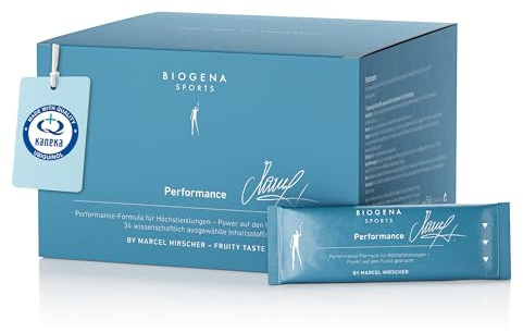 BIOGENA SPORTS – Performance Nahrungsergänzungsmittel – Komplex mit Kreatin, PEAK ATP®, Ashwagandha & L-Carnitin 30 Sachets – Sorgfältig abgestimmte Mikronährstoffe für sportlich aktive Athlet:innen