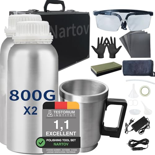 Nartov Scheinwerfer Aufbereitung Set 1600g mit und Aufbewahrungsbox