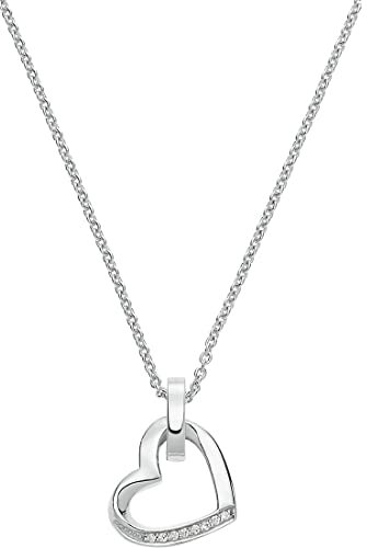 JETTE Damen-Kette 8 Zirkonia One Size, Silber 32010179