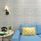 HANMERO®3D Tapete Stein in Optik selbstklebend 45 * 200cm Edition mit noch Besser Druckauflösung PVC Mustertapete fototapete weiß für Wohnzimmer, Schlafzimmer, Hotel