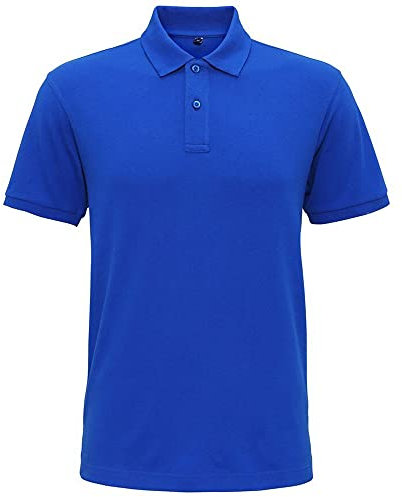 Asquith & Fox Men's Men's Super Smooth Knit Polo Regular Fit Short Sleeve Polo Shirt, Blue (Bright Royal 000), X-Large (Manufacturer Size:XL)