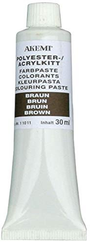 Akemi Farbpasten, braun 11265, zum Einfärben von Marmorkitt Farbe, Farbkonzentrat, Kittfarbe einfärben und anpassen (braun)