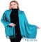 CJ Apparel Türkis Einfarbiges Design Nepalese Schal Zweite Wahl Schal Stola Pashmina NEU