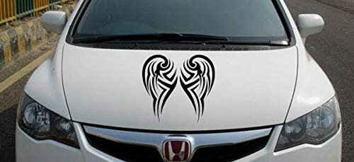 myrockshirt Motorhaubenaufkleber Flügel ca 60 cm Aufkleber,Sticker,Decal,Autoaufkleber,UV&Waschanlagenfest,Profi-Qualität