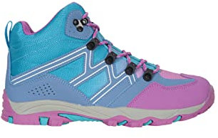 Mountain Warehouse Oscar Kids Walking Boots – Suede Footwear with Sturdy Grip, Padded Ankles & Strong Outsole – For Spring Summer Travelling, Hiking, Camping Lilac Junior Shoe Size 5