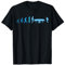 Lustige coole Evolution Tischtennis Spieler | Unisex T-Shirt Schwarz S | Kurzarm | Klassisch | Sport | Tischtennis | Freizeit
