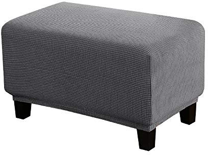WINS Bezug für Ottoman, rechteckig, dehnbar, für Ottomane, Sofa, Sitzsack, rechteckig, Grau