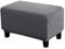 WINS Bezug für Ottoman, rechteckig, dehnbar, für Ottomane, Sofa, Sitzsack, rechteckig, Grau