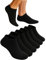 Lucchetti Socks Milano 6 Paia Calzini Fantasmini Uomo in Cotone, Invisibili e Traspiranti con Antiscivolo (IT, Numero, 39, 42, Regular, Regular, 6 PAIA NERO)