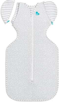 Love To Dream Swaddle Up™ Neugeborene 2,2–3,8 kg, Hellrosa, 0,2 Tog, 24–27 °C, optimale Passform, maschinenwaschbar, doppelter Reißverschluss, schneller Windelwechsel