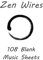 Zen Wires 108 Blank Music Sheets: Blank Staff Paper