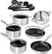 Granitestone Granite Stone Cookware Set Nonstick Pots and Pans Set– 10Pc Cookware Sets |+ 5 Piece Utensil Set| Cookware Pots and Pans for Cooking Pan Set | Diamond Cookware Set Nonstick Pan Set
