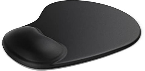 Gel Mauspad ergonomische Handgelenkauflage - Office Komfort Mousepad - Handgelenkpolster Handauflage - Gelkissen Gelpolster - Maus und Tastatur - für Computer Laptop Notebook - Schwarz