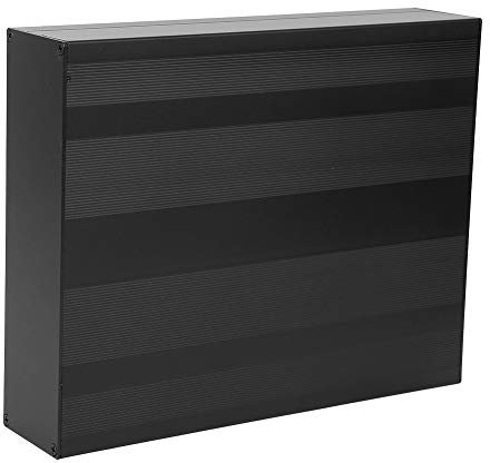 Caja de Aluminio para Proyectos, Carcasa Negra Mate, Carcasa de Producto Electrónico DIY, Caja Eléctrica Impermeable IP65, 50x178x220mm