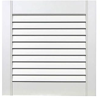 ben+camilla.com offene Lamellentür | Weiß 39,5 x 39,4 cm | Hochwertige Massivholz Lamellentüren | Premium lackiert | Kiefer