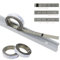 Règles métriques, Bandes de piste auto-adhésives, Pour scie à onglet, Mètre à ruban, Règle d'échelle, de droite à gauche, 2M-0, Argent, 1PC