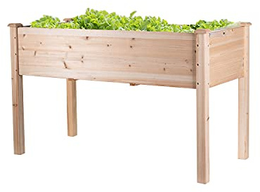 empasa Hochbeet Blumenkasten Kräuterbeet Frühbeet Pflanzkübel Pflanzkasten | aus Holz für Garten, Balkon und Terrasse, Größe:RAISE 1 - 125 x 59 x 76 cm