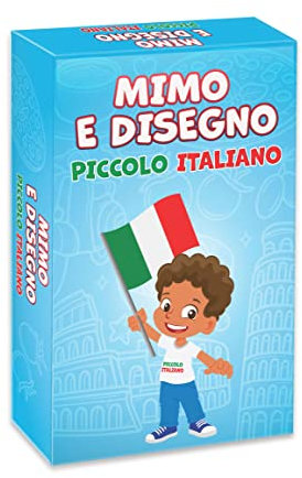 Klein Italienisch Mimo und Zeichnen Spiel für Kinder Familienspiel Gesellschaftsspiele Patriotisches Spiel 4 Jahre+