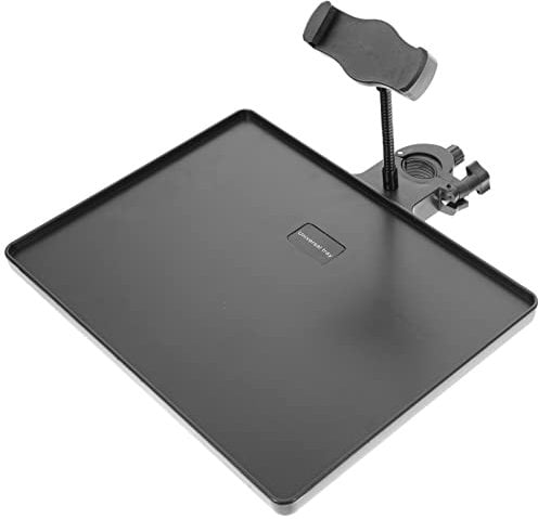 SUPVOX Sound Card Tray Microphone Stand Holder for Live Streaming Rack Shelf Compatible with Mic Stands Not Included