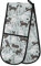 Double Oven Gloves White Black Cat Heat Resistant Pot Holder Oven Mitt Gloves for BBQ Cooking Baking Grilling Microwave