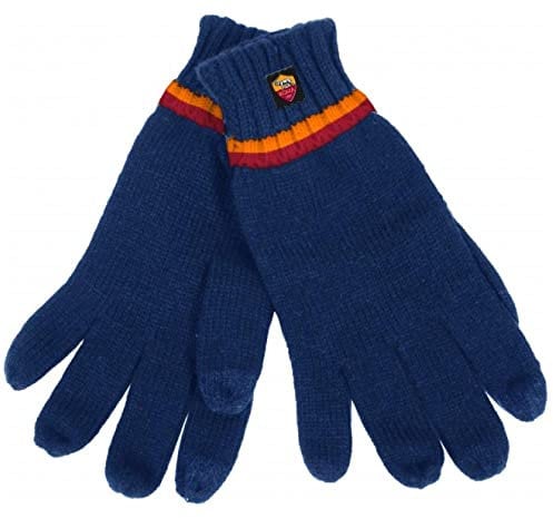 Enzo Castellano Guanto Maglia Righe Touch Screen Guanti AS Roma Gadget Tifosi PS 41330