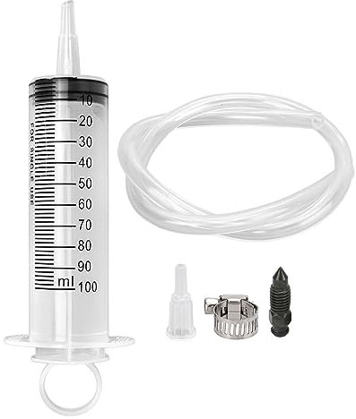 ANKROYU Spritze Bremsen Entlüftungskit, Entlüftungswerkzeug einschließlich 100 ml Spritze und 50 cm Schlauch, Hydraulische Motorrad Scheiben Bremsenentlüftungs Spritze