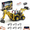 22018 Technik Ferngesteuerter Baggerlader Bausteine, 2466 Teile mit 6 Motoren Backhoe Loader Klemmbausteine Spielzeug Modell Bausatz (Originalverpackung)