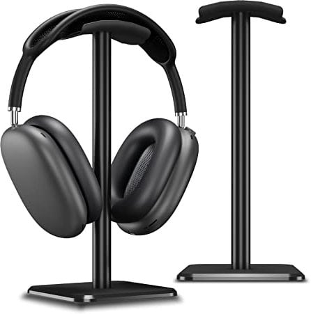 Alyvisun Soporte Auriculares [Base Pesada y Altura más Alta] Soporte de Cascos Ganchos para Todos los Auriculares de Juego/Escritorio