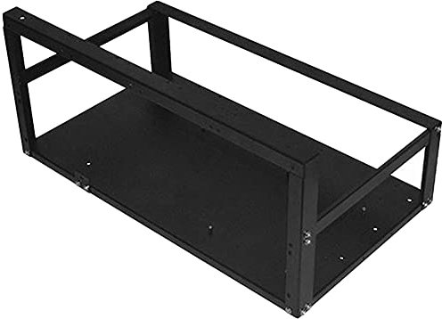 Durratou Open Mining Rig Frame Bergbau ETH/ETC/ZEC Ether Zubehör Werkzeuge für 6 GPU 8 GPU Crypto Coin Rack (Small)