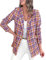 Riou Blazer Donna Elegante Cerimonia con Fiori Maniche Lunghe Leggero Tinta Unita Blazer Curvy Leggera Blazer da Ufficio Abiti Top Aperto Davanti Jacket Blazer Donna Corto Fantasia